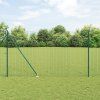 Plot s sloupkem Zelená 1,6 x 10 m Ocel a PVC 3350551