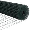 Plot s sloupkem Zelená 1,5 x 10 m Ocel a PVC