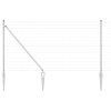 Plot s sloupkem Stříbrná 1 x 25 m Ocel