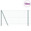 Plot s sloupkem Zelená 1,2 x 10 m Ocel a PVC 3350821