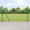 Plot s sloupkem Zelená 1,5 x 10 m Ocel a PVC 3350823