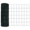 Plot s sloupkem Zelená 0,6 x 10 m Ocel a PVC 3350826