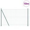 Plot s sloupkem Zelená 1,4 x 10 m Ocel a PVC 3350830