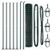 Plot s sloupkem Zelená 1,4 x 10 m Ocel a PVC 3350830