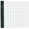 Plot s sloupkem Zelená 1,4 x 10 m Ocel a PVC 3350838