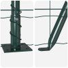 Plot s sloupkem Zelená 1,4 x 10 m Ocel a PVC 3350838