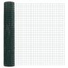Plot s sloupkem Zelená 1,2 x 25 m Ocel a PVC 3350845