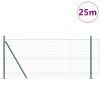 Plot s sloupkem Zelená 0,8 x 25 m Ocel a PVC 3350848