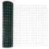 Plot s sloupkem Zelená 0,8 x 25 m Ocel a PVC 3350848