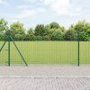 Plot s sloupkem Zelená 0,8 x 25 m Ocel a PVC 3350848