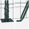 Plot s sloupkem Zelená 0,8 x 25 m Ocel a PVC 3350853