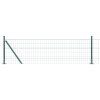 Plot s sloupkem Zelená 0,4 x 50 m Ocel a PVC 3350870