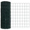 Plot s sloupkem Zelená 0,4 x 25 m Ocel a PVC 3350884