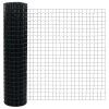 Plot s sloupkem Šedá 1,2 x 10 m Ocel a PVC 3350895