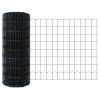 Plot s sloupkem Šedá 0,4 x 10 m Ocel a PVC 3350899