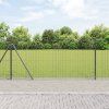 Plot s sloupkem Šedá 1 x 10 m Ocel a PVC 3350902