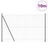 Plot s sloupkem Šedá 1,4 x 10 m Ocel a PVC 3350912