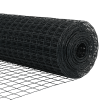 Plot s sloupkem Šedá 0,6 x 25 m Ocel a PVC 3350932