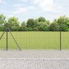 Plot s sloupkem Šedá 1 x 25 m Ocel 3350954