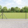 Plot s sloupkem Šedá 0,4 x 50 m Ocel a PVC 3350964