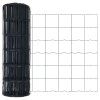 Plot s sloupkem Šedá 0,6 x 50 m Ocel a PVC 3350965