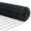 Plot s sloupkem Šedá 1,4 x 10 m Ocel a PVC 3350971