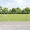 Plot s sloupkem Stříbrná 0,8 x 10 m Ocel 3351015