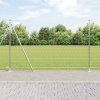 Plot s sloupkem Stříbrná 1,5 x 10 m Ocel 3351019