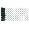 Plotový sloupek. Zelená 25 x 0,8 m (40 x 40 mm síť) Ocel a PVC 3351084