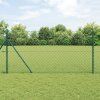 Plotový sloupek. Zelená 1 x 25 m (60 x 60 mm síť) Ocel 3351089