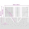 Svařovací drátěný plot se 13 příspěvky Zelená 0.4x50 m Ocel
