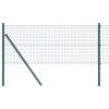 Svářený drátěný plot se 13 sloupky Zelená 0.4x100 m Ocel