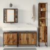Sada koupelnového nábytku 4 ks Staré dřevo Engineered Wood