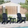Adirondack židle 2 ks námořnická modrá 74x82x90 cm HDPE