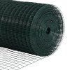 Plotový sloupek. Zelená 25 x 0,6 m (25 x 25 mm síť) Ocel a PVC