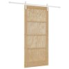 Posuvné dveře vidaXL s hardwarem 93x202 cm masivní dřevo borovice