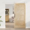 Posuvné dveře vidaXL s hardwarem 93x202 cm masivní dřevo borovice