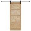Posuvné dveře ORKDAL Hnědá 83 x 202 cm Masivní borové dřevo