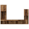 Televizní skříň 4 pcs Staré dřevo Kompozitní dřevo