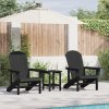 Adirondack židle 2 ks Černé 74x82x90 cm HDPE