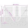 Plot s sloupkem Zelená 0,4 x 10 m Ocel a PVC 3350271