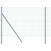 Plot s sloupkem Zelená 1,5 x 10 m Ocel a PVC 3350285