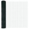 Plot s sloupkem Zelená 1,5 x 10 m Ocel a PVC 3350285