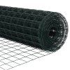 Plot s sloupkem Zelená 1,5 x 10 m Ocel a PVC 3350285