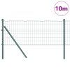 Plot s sloupkem Zelená 0,6 x 10 m Ocel a PVC 3350288