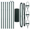 Plot s sloupkem Zelená 0,6 x 10 m Ocel a PVC 3350288