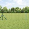 Plot s sloupkem Zelená 0,6 x 10 m Ocel a PVC 3350288