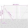 Plot s sloupkem Zelená 1,6 x 10 m Ocel a PVC 3350302