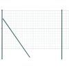 Plot s sloupkem Zelená 1,6 x 10 m Ocel a PVC 3350302