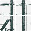 Plot s sloupkem Zelená 1,6 x 10 m Ocel a PVC 3350302